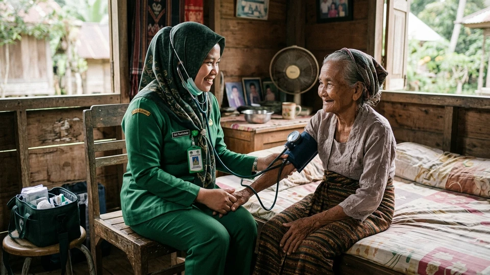 Kunjungan Rumah Perkesmas di Desa Padang Loang
