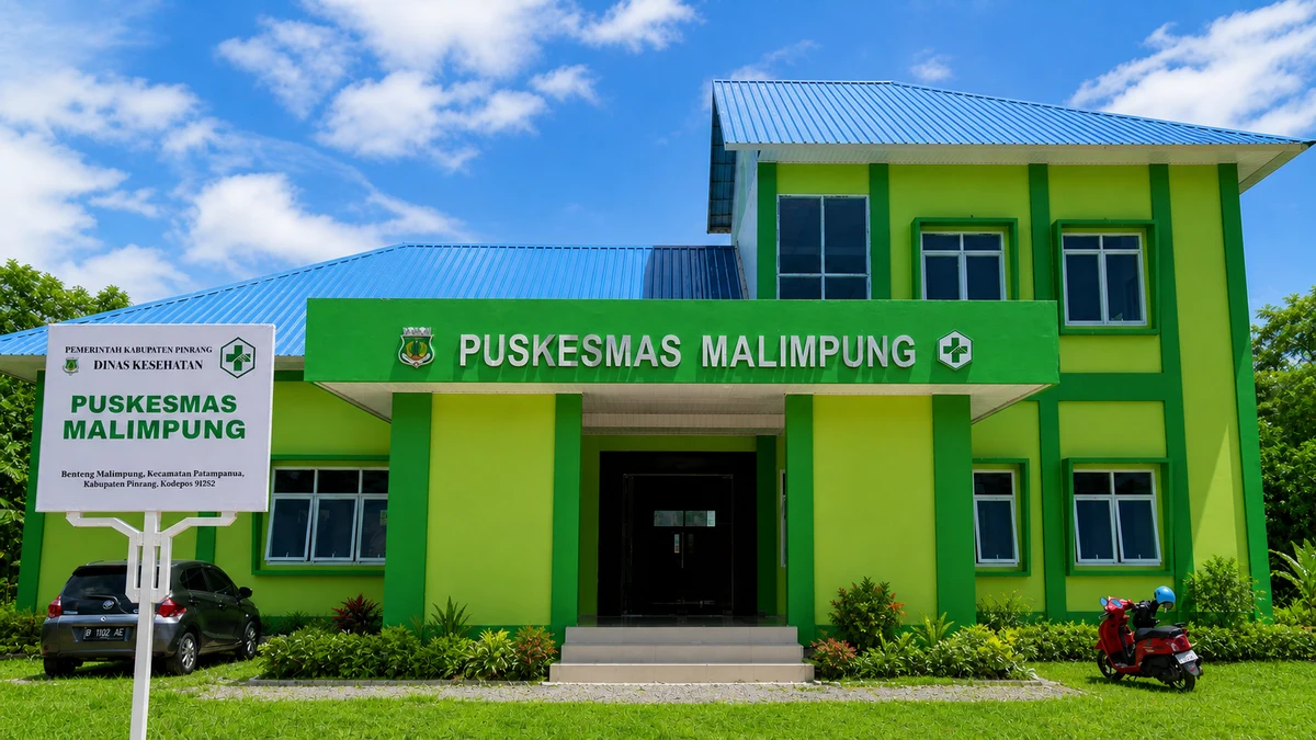 Gedung UPT Puskesmas Malimpung Kabupaten Pinrang